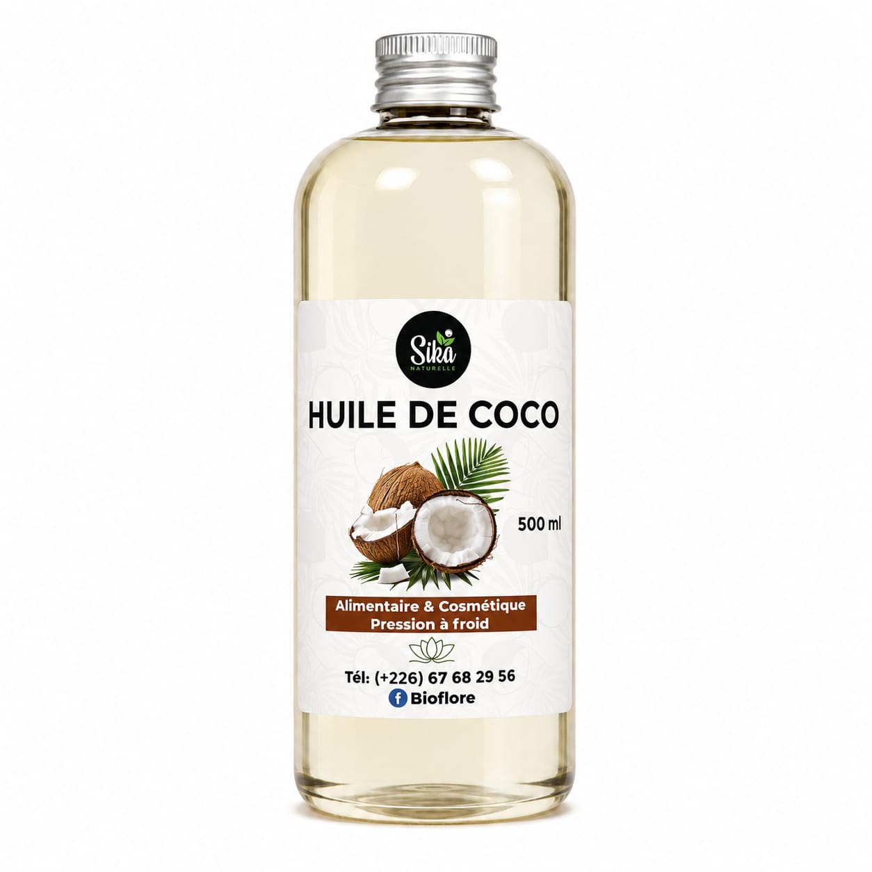 HUILE DE COCO PRESSION A FROID 500 ML