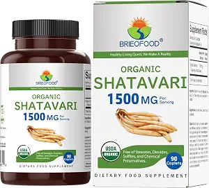SHATAVARI ORGANIC 1500MG "BRIEOFOOD" 90 Caps